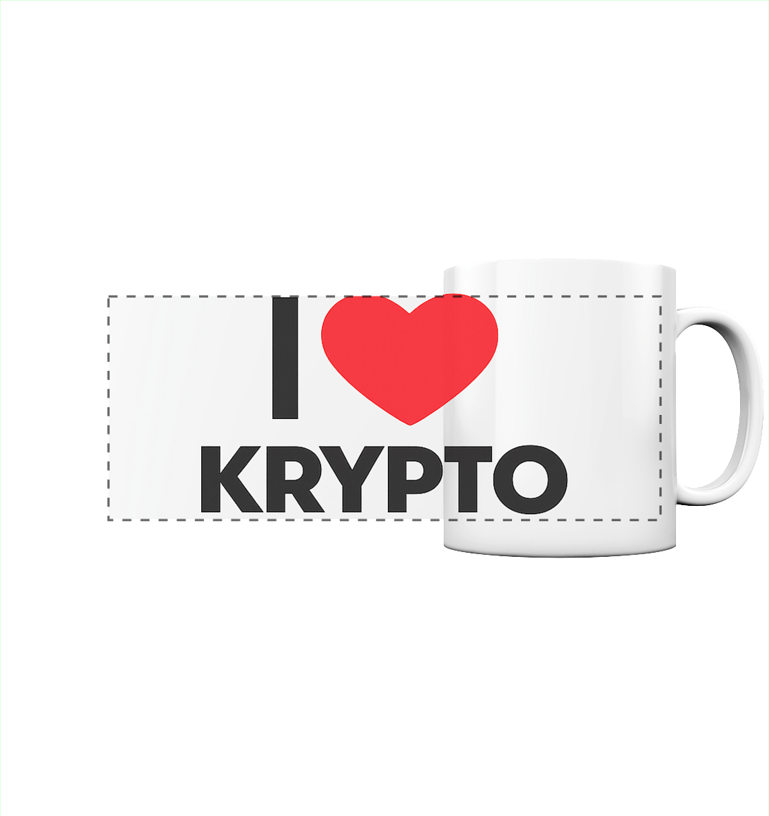 I Love Krypto - Panorama Tasse